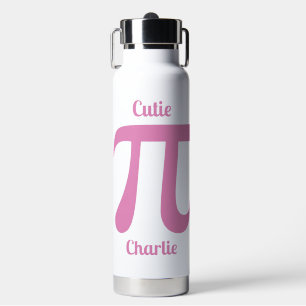 Pi / Cutie Pi custom text Water Bottle