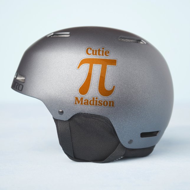 Pi / Cutie Pie custom name Sticker (Helmet Side)