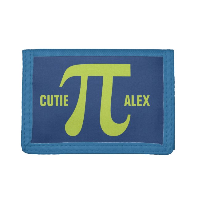 Pi / Cutie Pie custom text wallets (Front)