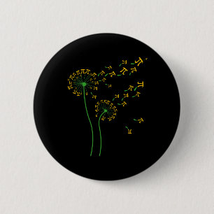 Pi Dandelion Pi Day Dandelion 3.14 Pi Number Math Button
