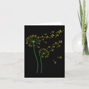 Pi Dandelion Pi Day Dandelion 3.14 Pi Number Math  Card