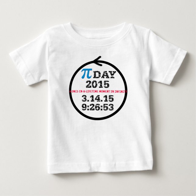 Pi Day 2015 baby tshirt (Front)
