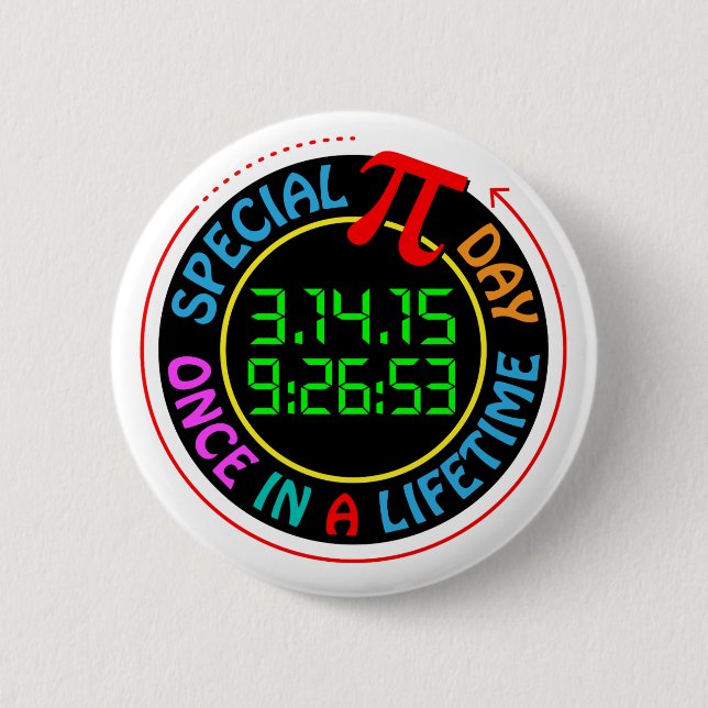 Pi Day 2015 Button (Front)