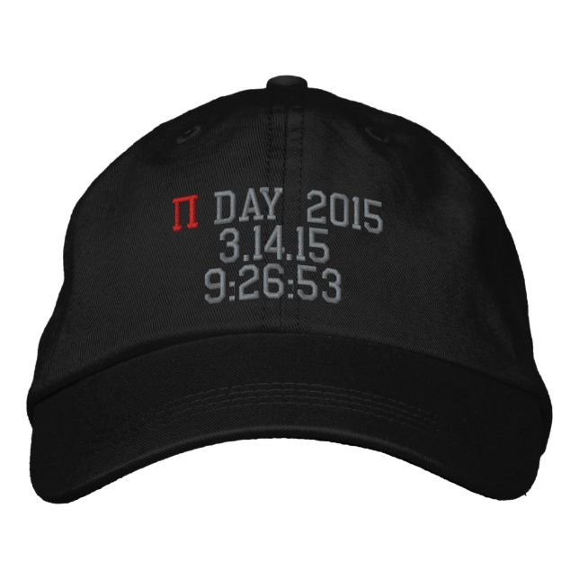 Pi Day 2015 Embroidered Baseball Cap (Front)