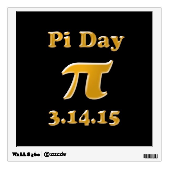 Pi Day 2015 Wall Decal (Front)