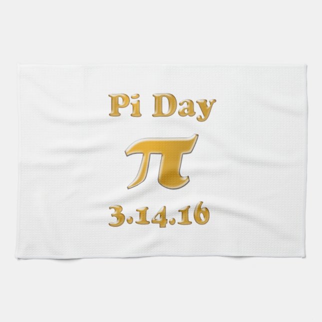 Pi Day 2016 Kitchen Towel (Horizontal)