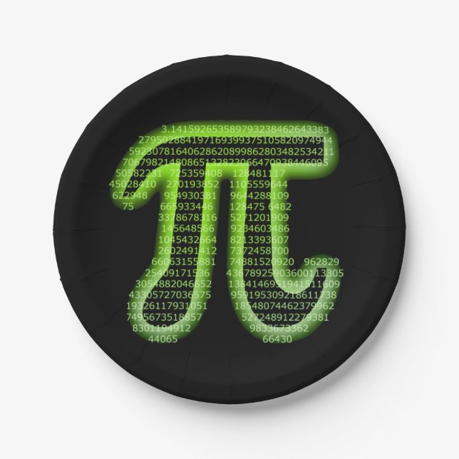 Pi Day 2016 Paper Plates (Front)