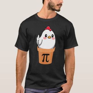 Pi Day 2022 Funny Chicken Pot Pi Day Pie Math Geek T-Shirt