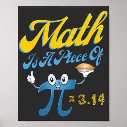 Pi Day 2023 Math Is A Piece Of Pi 314 Math  Poster