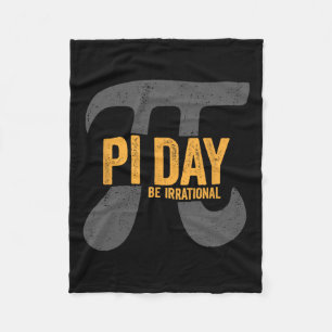 Pi Day 2025 Funny Math Teacher Kids 3.14 Inspire P Fleece Blanket