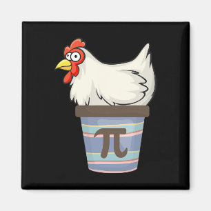 Pi Day 2025 Math Lover Mathematics Chicken Pot Pie Magnet