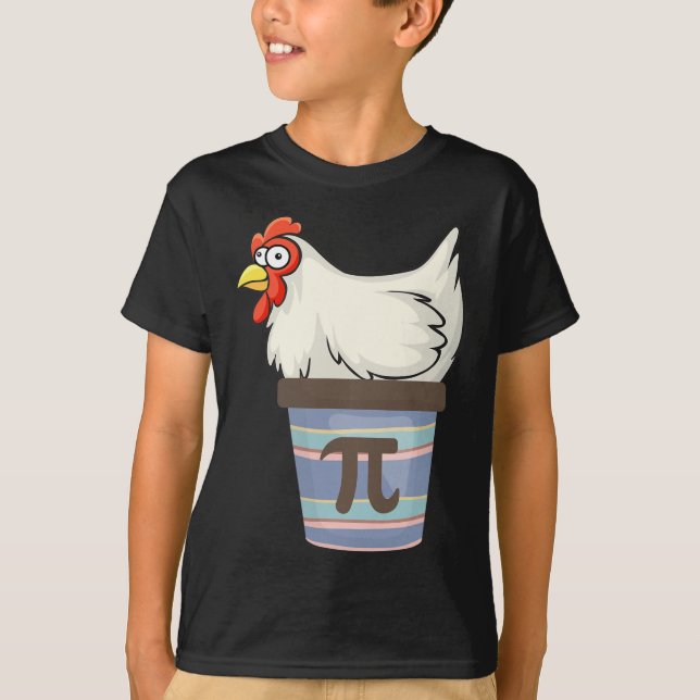 Pi Day 2025 Math Lover Mathematics Chicken Pot Pie T-Shirt (Front)
