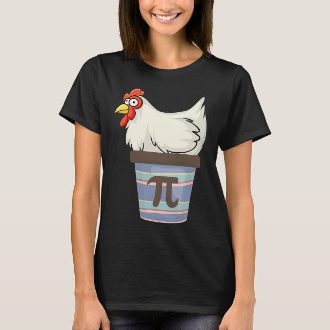 Pi Day 2025 Math Lover Mathematics Chicken Pot Pie T-Shirt (Front)