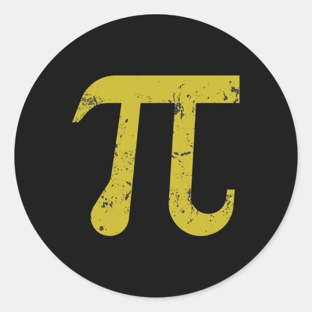 Pi Day 2025 Pi Symbol  Classic Round Sticker (Front)
