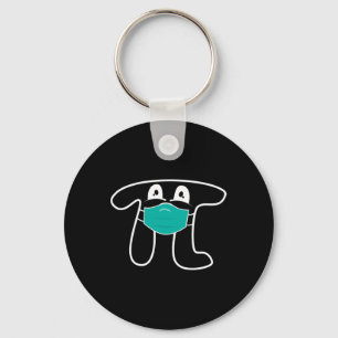 Pi Day 2025 Pi Wearing Mask Math Shirt For Teacher Keychain