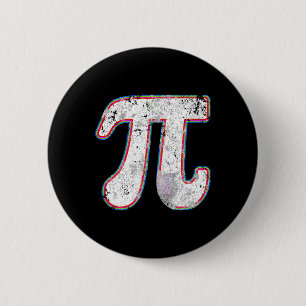 Pi Day 2025 Retro Vintage Math Teacher Women Men K Button