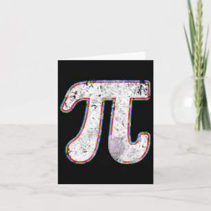 Pi Day 2025 Retro Vintage Math Teacher Women Men K Card
