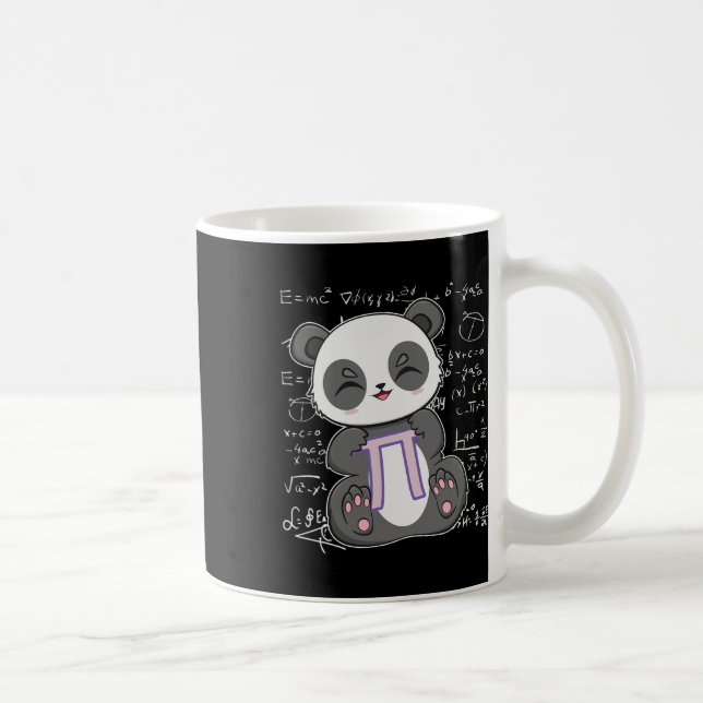 Pi Day 3.14159 Algebra Mathematic Anime Panda Bear Coffee Mug (Right)