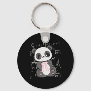 Pi Day 3.14159 Algebra Mathematic Anime Panda Bear Keychain