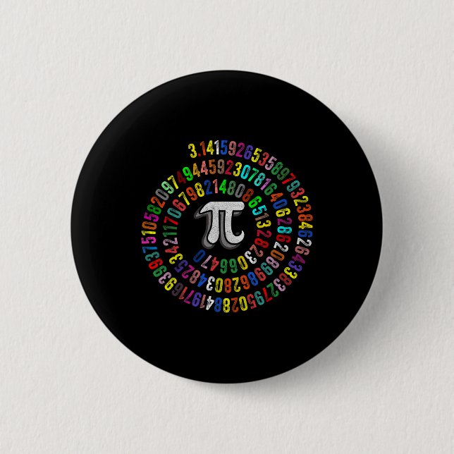 Pi Day 3.14159 Pi Symbol Science And Math Teacher  Button (Front)