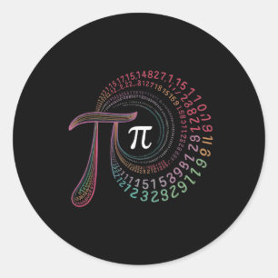 Pi Day 3.14159 Pi Symbol Science And Math Teacher Classic Round Sticker