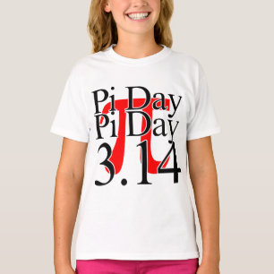 Pi Day 3.14 Black And Red T-Shirt