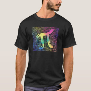 Pi Day 3 14 Cool  Nerd Math  Geek Rainbow Vintage T-Shirt