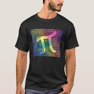 Pi Day 3 14 Cool Nerd Math Geek Rainbow Vintage T-Shirt