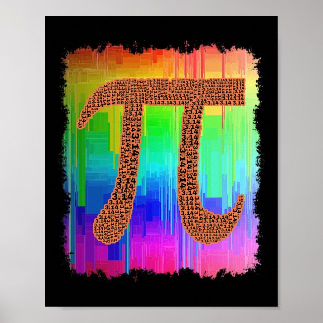 Pi Day 3.14 March 14th Cool Funny Nerd Math Geek R Poster (Front)