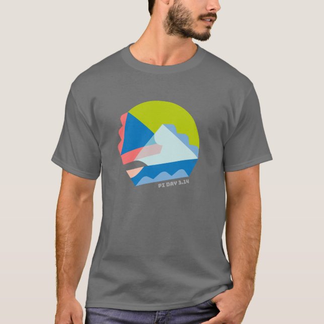 Pi Day 3.14 (or Pie Day) T-Shirt (Front)