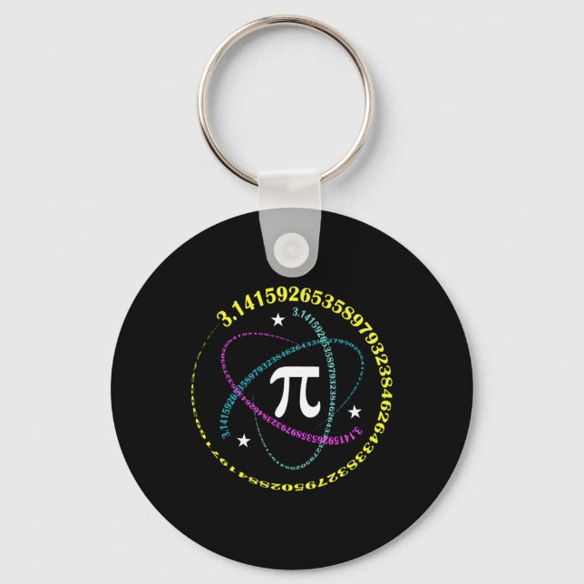 Pi Day 3.14 Pi Day Funny Math Lover Happy Pi Day 1 Keychain (Front)
