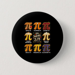 Pi Day 3.14 Pi Menu Funny Fruit Pie Menu Teachers Button