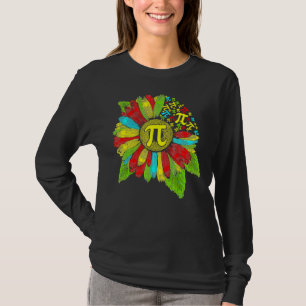 Pi Day 3 14 Sunflower Symbol Math  Geek Nerd Teach T-Shirt