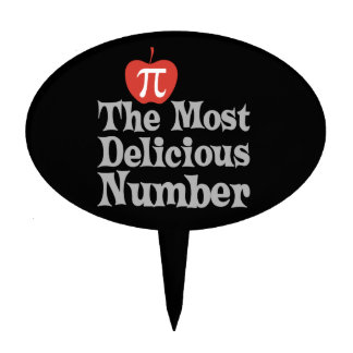 Pi Day 3.14 - The Most Delicious Number Cake Topper