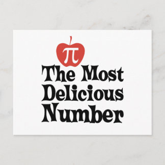 Pi Day 3.14 - The Most Delicious Number Postcard
