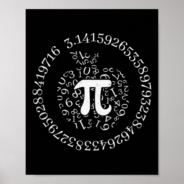 Pi Day Apple Graphic Cute Funny Math Lover Pie Pun Poster (Front)