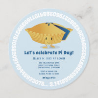 Pi Day Blueberry Pie Party Blue Math Holiday