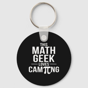 Pi Day Camping Tee Math Geek Teacher Math Club Cam Keychain