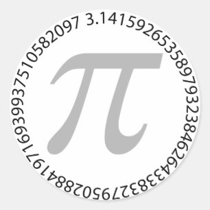 pi day celebration is fun classic round sticker