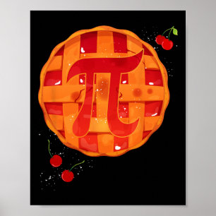 Pi Day Cherry Pie Math Teacher Funny Thanksgiving  Poster