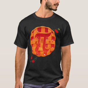 Pi Day Cherry Pie Math Teacher Funny Thanksgiving T-Shirt