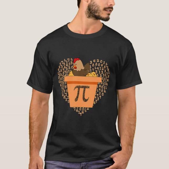 Pi Day Chicken Pot Pi Pie Math 3.14  T-Shirt (Front)
