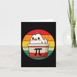 Pi Day Chicken Pot Pie Math Science Teacher Funny  Card