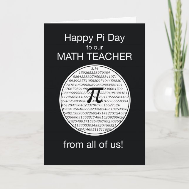 Pi Day Circle Card (Front)
