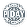 Pi-Day Classic Round Sticker