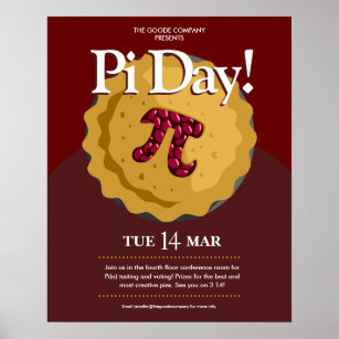 Pi Day Company Event   Corporate Party Poster