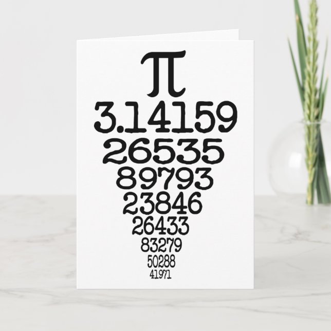 Pi Day Complex 3.14 Card (Front)