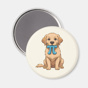 Pi Day Dog With Pi Symbol Cute Pi Math Magnet
