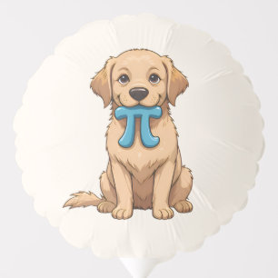 Pi Day Dog With Pi Symbol Happy Pi Day Balloon