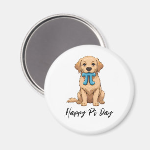 Pi Day Dog With Pi Symbol Happy Pi Day Magnet